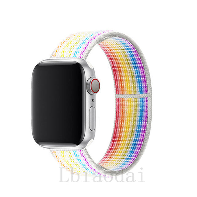 Nylon Strap For Apple Watch band 40mm 44mm iWatch band 38mm 42mm series Sport loop Bracelet Apple watch 5 4 3 2 38 40 42 44 mm