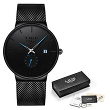 Load image into Gallery viewer, LIGE Quartz Clock Sports Men Watch Top Brand Luxury Famous Dress Fashion Watches Male Unisex Ultra Thin Wrist watch Para Hombre
