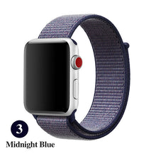Load image into Gallery viewer, Band For Apple Watch Series 5 4 3 2 1 38MM 42MM watchband Breathable Nylon Strap Sport Loop for iwatch Bracelet 40MM 44MM
