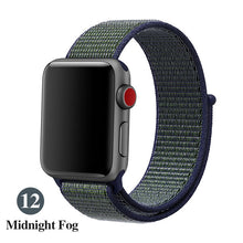 Load image into Gallery viewer, Band For Apple Watch Series 5 4 3 2 1 38MM 42MM watchband Breathable Nylon Strap Sport Loop for iwatch Bracelet 40MM 44MM
