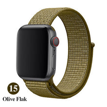 Load image into Gallery viewer, Band For Apple Watch Series 5 4 3 2 1 38MM 42MM watchband Breathable Nylon Strap Sport Loop for iwatch Bracelet 40MM 44MM
