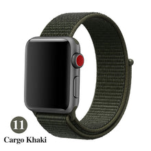 Load image into Gallery viewer, Band For Apple Watch Series 5 4 3 2 1 38MM 42MM watchband Breathable Nylon Strap Sport Loop for iwatch Bracelet 40MM 44MM
