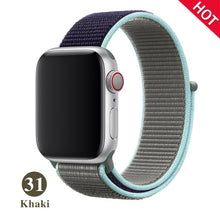 Load image into Gallery viewer, Band For Apple Watch Series 5 4 3 2 1 38MM 42MM watchband Breathable Nylon Strap Sport Loop for iwatch Bracelet 40MM 44MM

