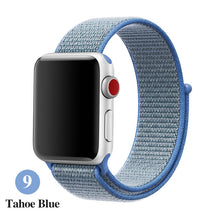 Load image into Gallery viewer, Band For Apple Watch Series 5 4 3 2 1 38MM 42MM watchband Breathable Nylon Strap Sport Loop for iwatch Bracelet 40MM 44MM
