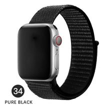 Load image into Gallery viewer, Band For Apple Watch Series 5 4 3 2 1 38MM 42MM watchband Breathable Nylon Strap Sport Loop for iwatch Bracelet 40MM 44MM
