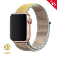 Load image into Gallery viewer, Band For Apple Watch Series 5 4 3 2 1 38MM 42MM watchband Breathable Nylon Strap Sport Loop for iwatch Bracelet 40MM 44MM
