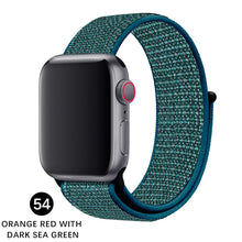 Load image into Gallery viewer, Band For Apple Watch Series 5 4 3 2 1 38MM 42MM watchband Breathable Nylon Strap Sport Loop for iwatch Bracelet 40MM 44MM
