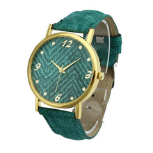 Load image into Gallery viewer, Hot 2017 New Fashion Superior Women Men Denim Cloth Strap Bracelet Wrist Watch Unisex Analog Quartz Gift Levert Dropship
